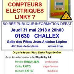 Soirée d’information sur les compteurs Linky à Challex dans l’ain