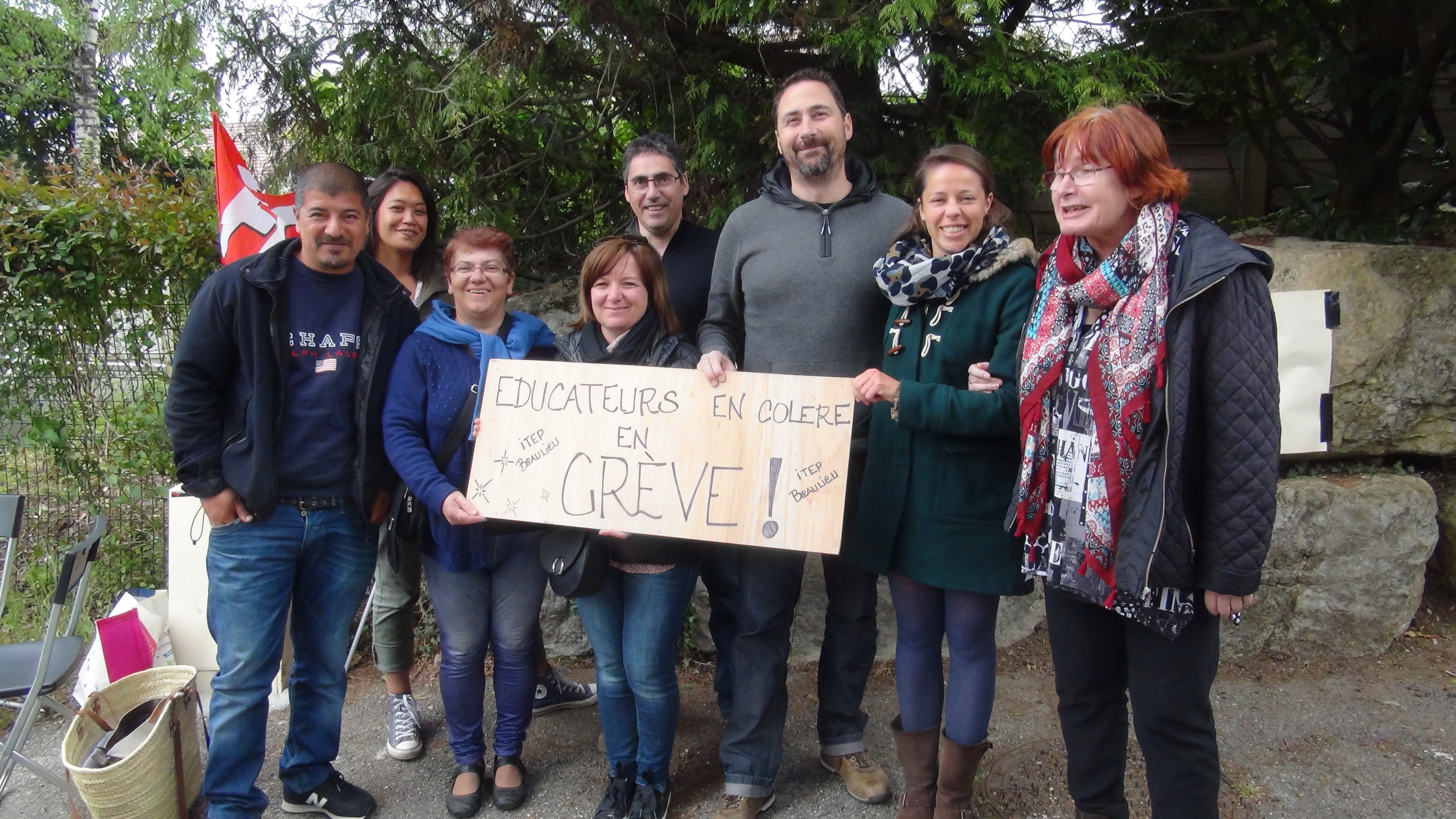 Grève des éducateurs de l’ITEP Beaulieu à Annecy-le-Vieux