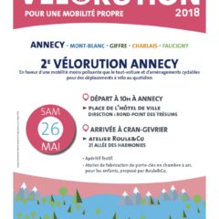 Vélorution samedi 26 mai à Annecy, Samoens, Sallanches, Reigner et Allinges