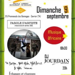 Dimanche 9 septembre concert organisé par AMNESTY ANNECY à l’oasis