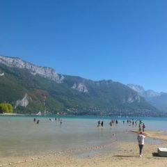 Le lac d’Annecy au plus bas.