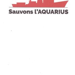 « Sauvons l’aquarius » manifestation ce samedi 6 octobre à 14H30 à Annecy devant la Préfecture