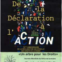 Rendez-vous le 17 octobre à Annecy pour la Journée mondiale du refus de la misère