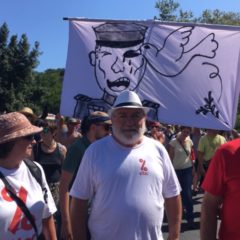 ATTAC Haute-Savoie présent à la manifestation du contre-G7 à Hendaye.