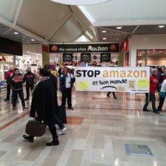 Réussite de l’action contre Amazon à Auchan