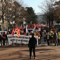 1300 manifestants contre les retraites à Annecy