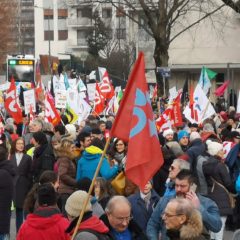 2100 manifestants ce vendredi 24 janvier à Annecy contre la réforme des retraites