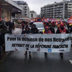 Entre 450 et 500 manifestants à Annecy contre la réforme des retraites;