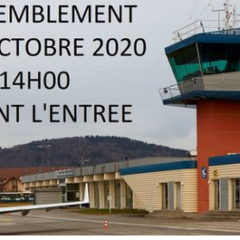 Rassemblement devant l’aérodrome de Meythet ce samedi 3 octobre
