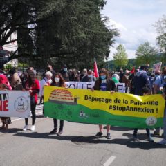 300 manifestants ce samedi 22 mai à Annecy en solidarité avec le peuple Palestinien