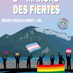 2ème marche des fiertés à Annecy samedi 17 juillet 14h Pâquier