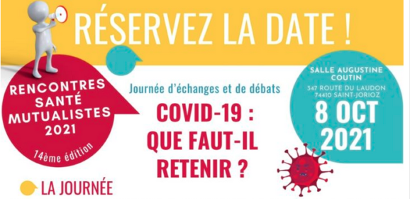 8 octobre : rencontres Santé Mutualistes 2021 à Saint Jorioz sur le COVID-19