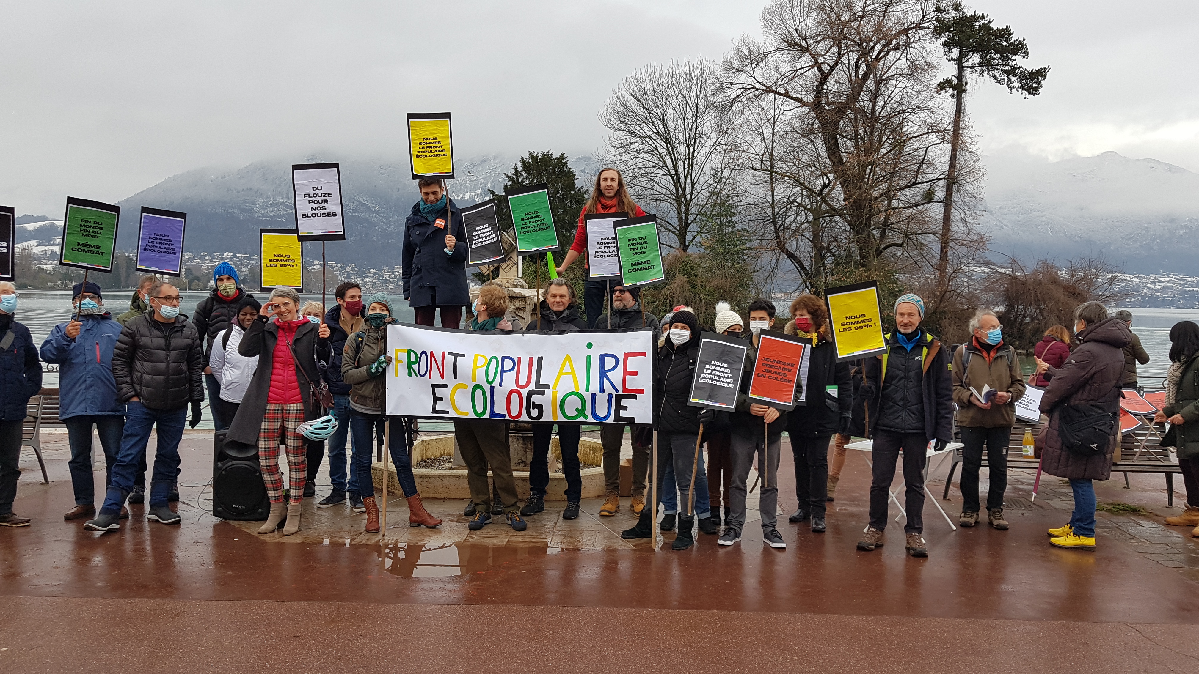 Rassemblement hier à Annecy pour un front populaire écologiste