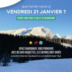 Randonner sur le plateau du Beauregard et participer au reportage de France 24