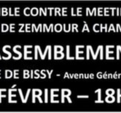 Manifestation contre la venue de Zemmour à Chambéry vendredi 25 février
