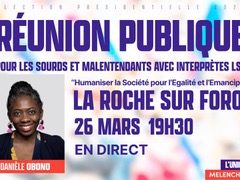 Réunion publique de l’Union Populaire à la Roche sur Foron samedi 26 mars à 19h avec Danièle Obono