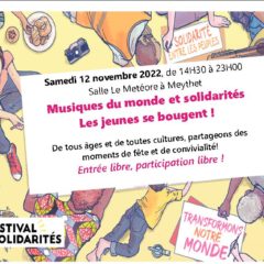 Le Festival des solidarités ouvre ses portes ce samedi 12 novembre