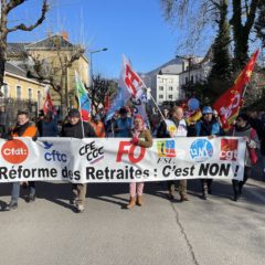 Toujours autant de détermination le 7 février à Annecy contre la réforme des retraites
