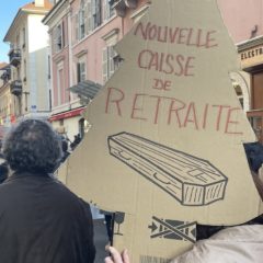 8000 manifestants contre la réforme des retraites à Annecy samedi 11 février