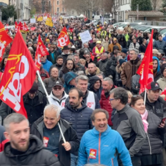 Le 7 mars, avec 11000 manifestants, la plus importante manifestation contre la réforme des retraites à Annecy