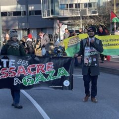 350 manifestants pour la Palestine à Annecy ce 20 janvier 2024