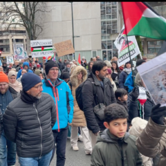 550 manifestants ce samedi 6 janvier à Annecy en soutien au peuple palestinien