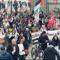 500 manifestants pour la Palestine ce 9 mars à Annecy