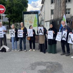 À Annecy, des militants soutiennent le lanceur d’alerte Julian Assange