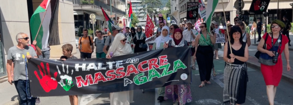 Le 20 juillet, 120 manifestants à Annecy pour la Palestine