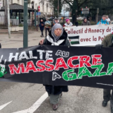 50 manifestants à Annecy pour soutenir le peuple Palestinien