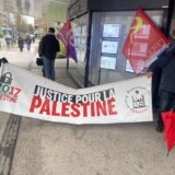 Bravant la neige à Annecy, ils étaient 40 à manifester leur solidarité pour le peuple palestinien