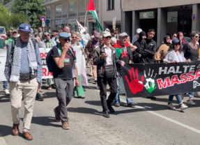 140 manifestants ce samedi 17 mai à Annecy en soutien au peuple palestinien victime d’un génocide