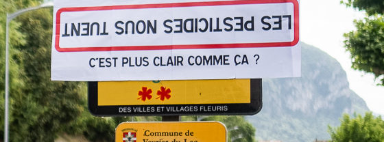 Les pesticides nous tuent ! Une mobilisation générale dans les Savoie avec la confédération  paysanne