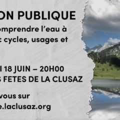 La Clusaz 18 Juin 20h : réunion publique sur l’eau