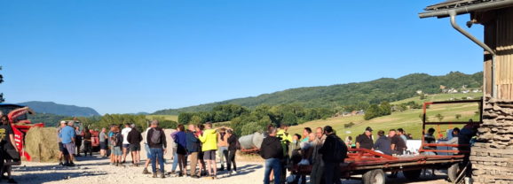 Répit pour les vaches de la ferme de Pierre-Jean Duchêne à Cessens