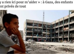 Encore une fois, j’ai faim : témoignage d’un palestinien de Gaza