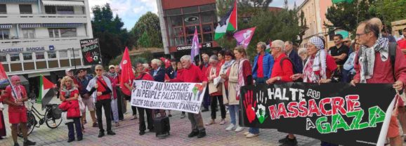 Ligne rouge pour dire stop au génocide de Gaza