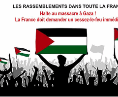 Rassemblement à Annecy pour la Palestine mardi 19 août