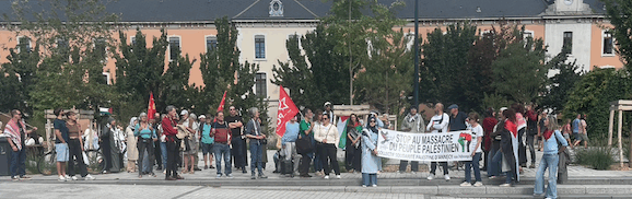 100 manifestants à Annecy en soutien au peuple palestinien