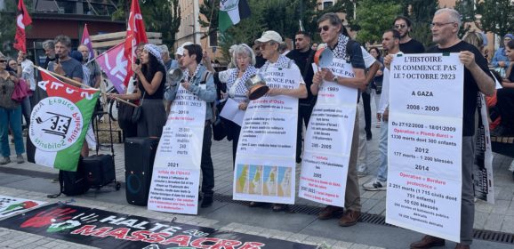 300 manifestants rassemblés à Annecy en solidarité avec les enfants de Gaza