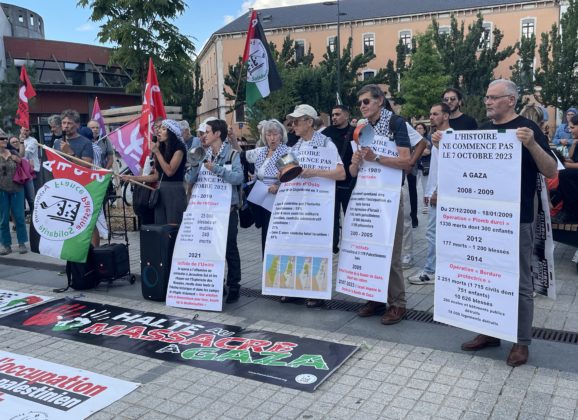 300 manifestants rassemblés à Annecy en solidarité avec les enfants de Gaza