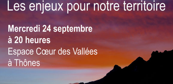 Le 24 septembre 2025 à Thônes, tout savoir sur le SCOT FIER ARAVIS
