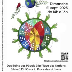 Dimanche 21 septembre marche silencieuse pour la paix à Genève