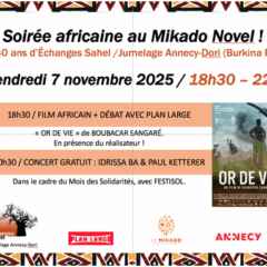 7 novembre, au Mikado, soirée africaine avec le film « Or de vie »