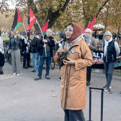 Les manifestants en solidarité avec le peuple palestinien se félicitent de la libération d’Omar Alsoumi