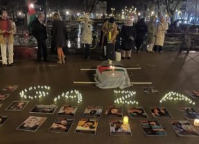 Veillée à Annecy en hommage aux enfants, femmes et hommes palestiniens assassinés à Gaza par Israël