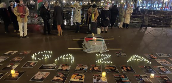 Veillée à Annecy en hommage aux enfants, femmes et hommes palestiniens assassinés à Gaza par Israël