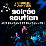 Fête solidaire en soutien aux agriculteurs bloquant le centre pétrolier d&rsquo;Albens