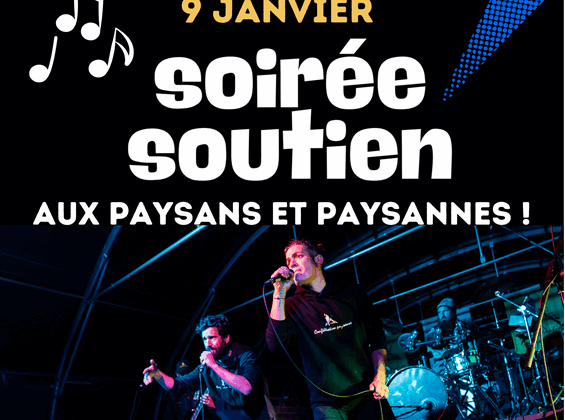 Fête solidaire en soutien aux agriculteurs bloquant le centre pétrolier d&rsquo;Albens