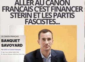 Ce samedi 17 janvier à La Roche sur Foron, banquet populaire antifasciste à 10h